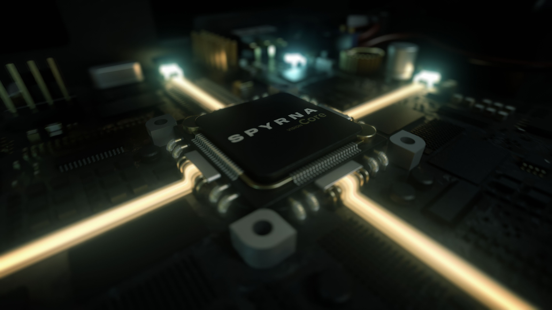 Spyrna VisionCore chip — AI-driven cloud processing